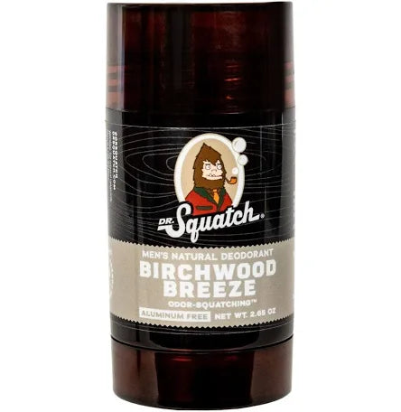 "Birchwood Breeze" Dr. Squatch Deodorant.