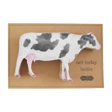 Farm animal kitchen sponge featuring a cow.