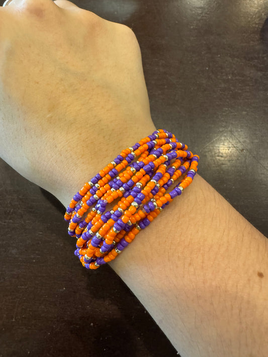 Game Day 12 Row Seed Bead Bracelet Set