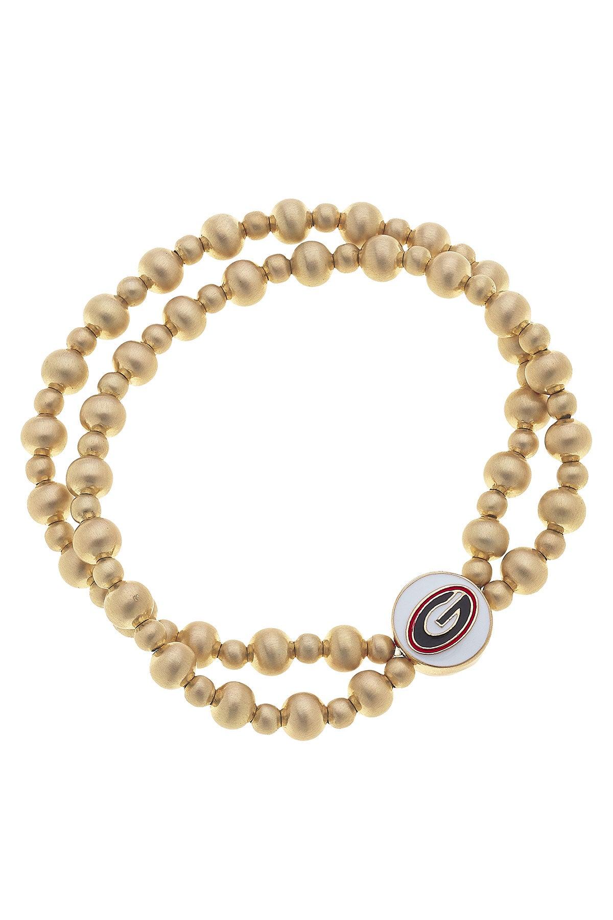 2 Row Ball Bead Stretch Bracelet
