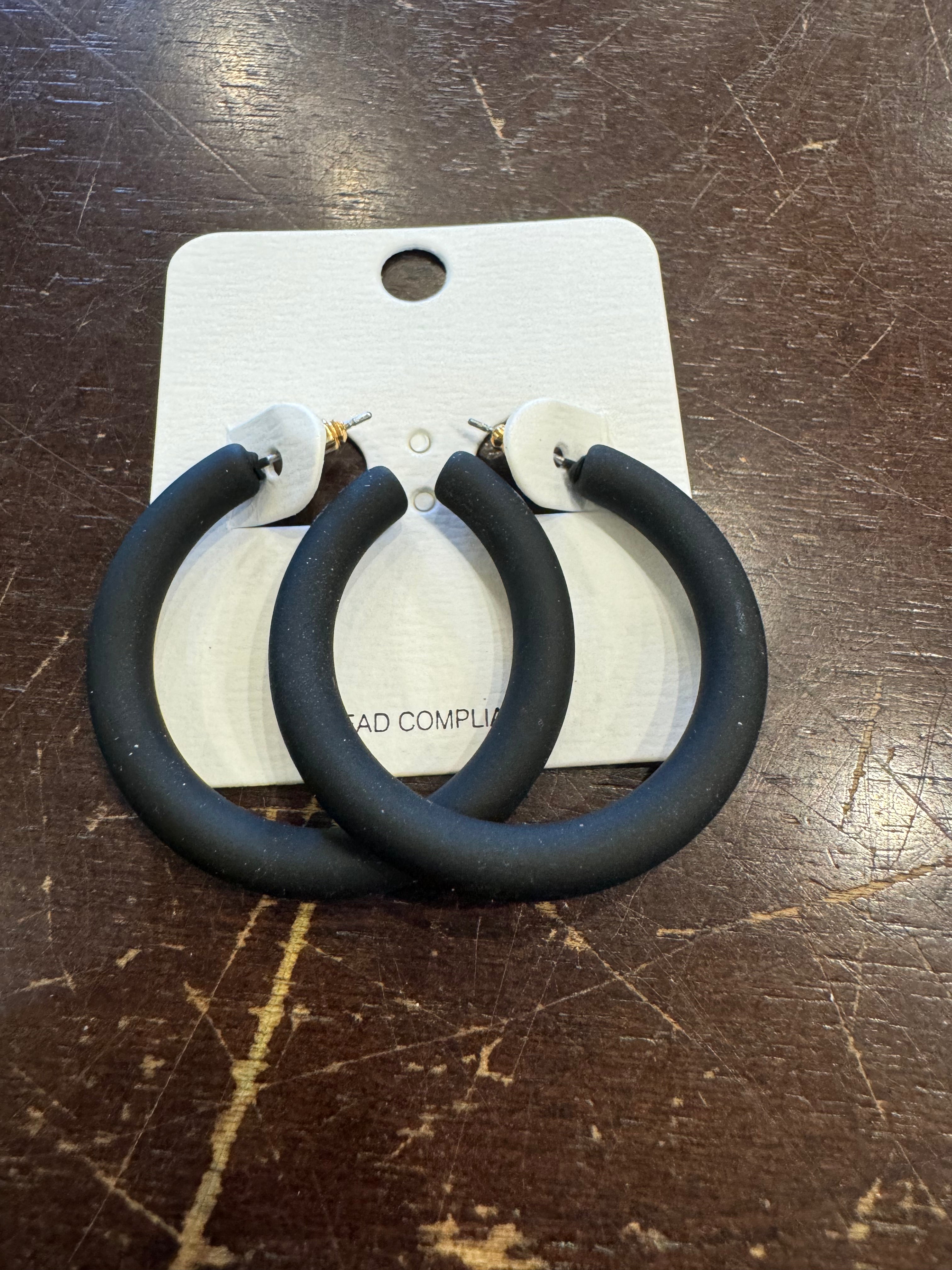 40mm Color Coat Hoop Earrings