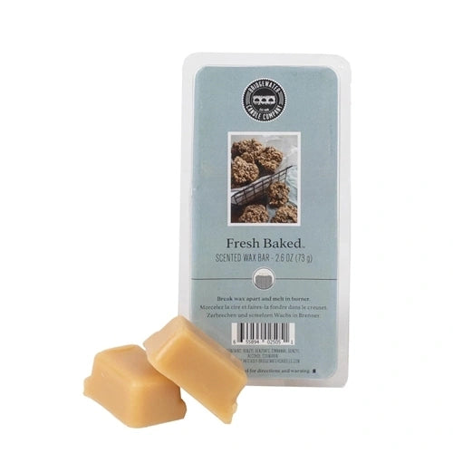 Bridgewater Candle Company "Fresh Baked" wax bar in light blue packaging.