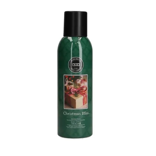 Green "Christmas Bliss" holiday room spray.