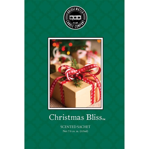 Green "Christmas Bliss" holiday sachet.