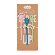 Silicone Golf Ice Mold and Stirrer Set