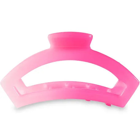 Pink ombre teletie open claw clip.