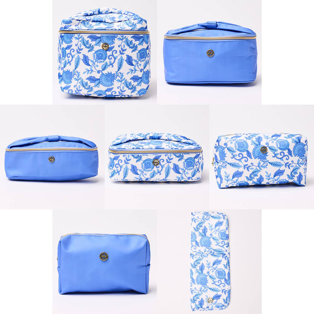 Porcelain Vines Cosmetic Bags