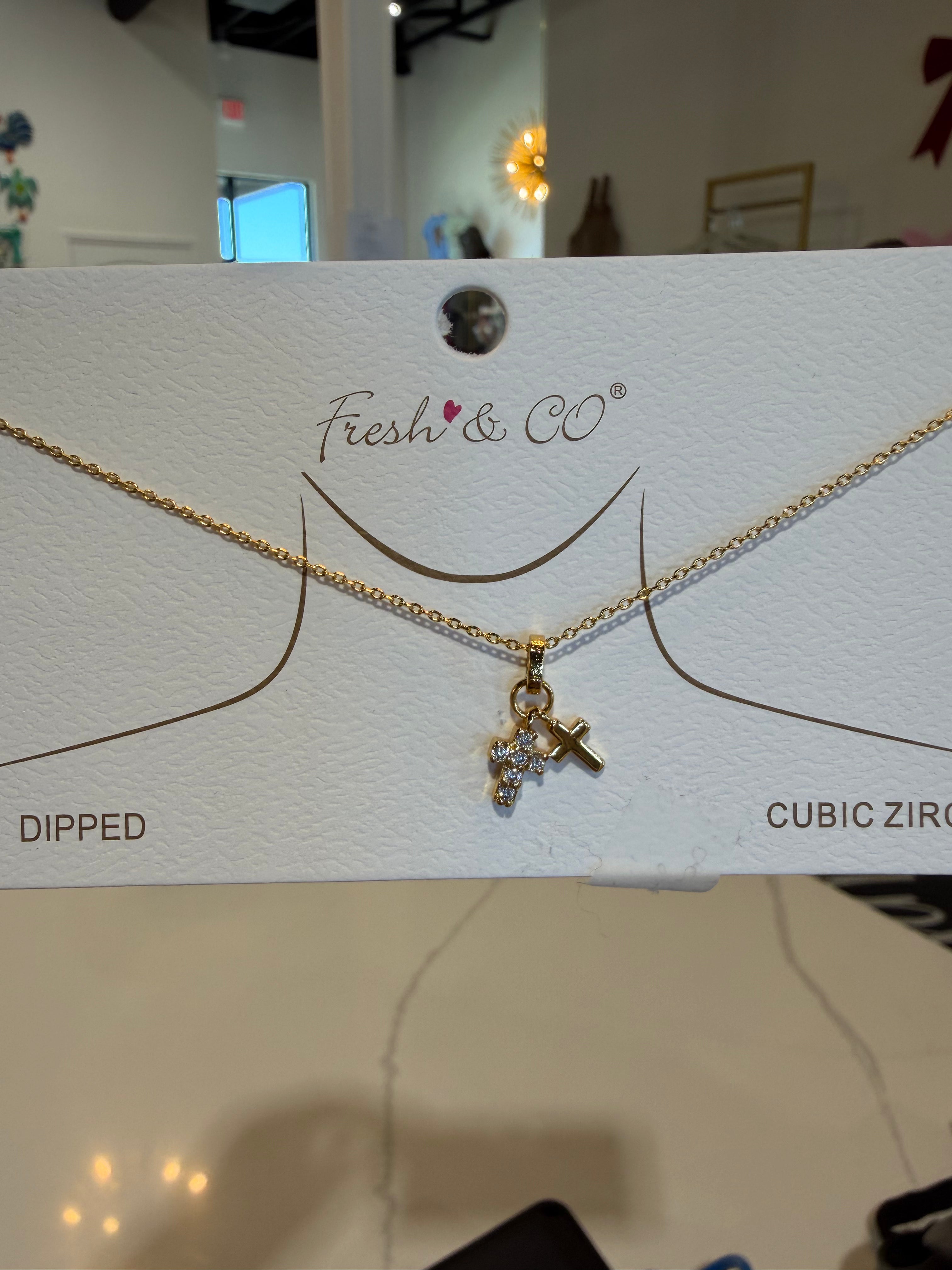 Small Cross Necklaces