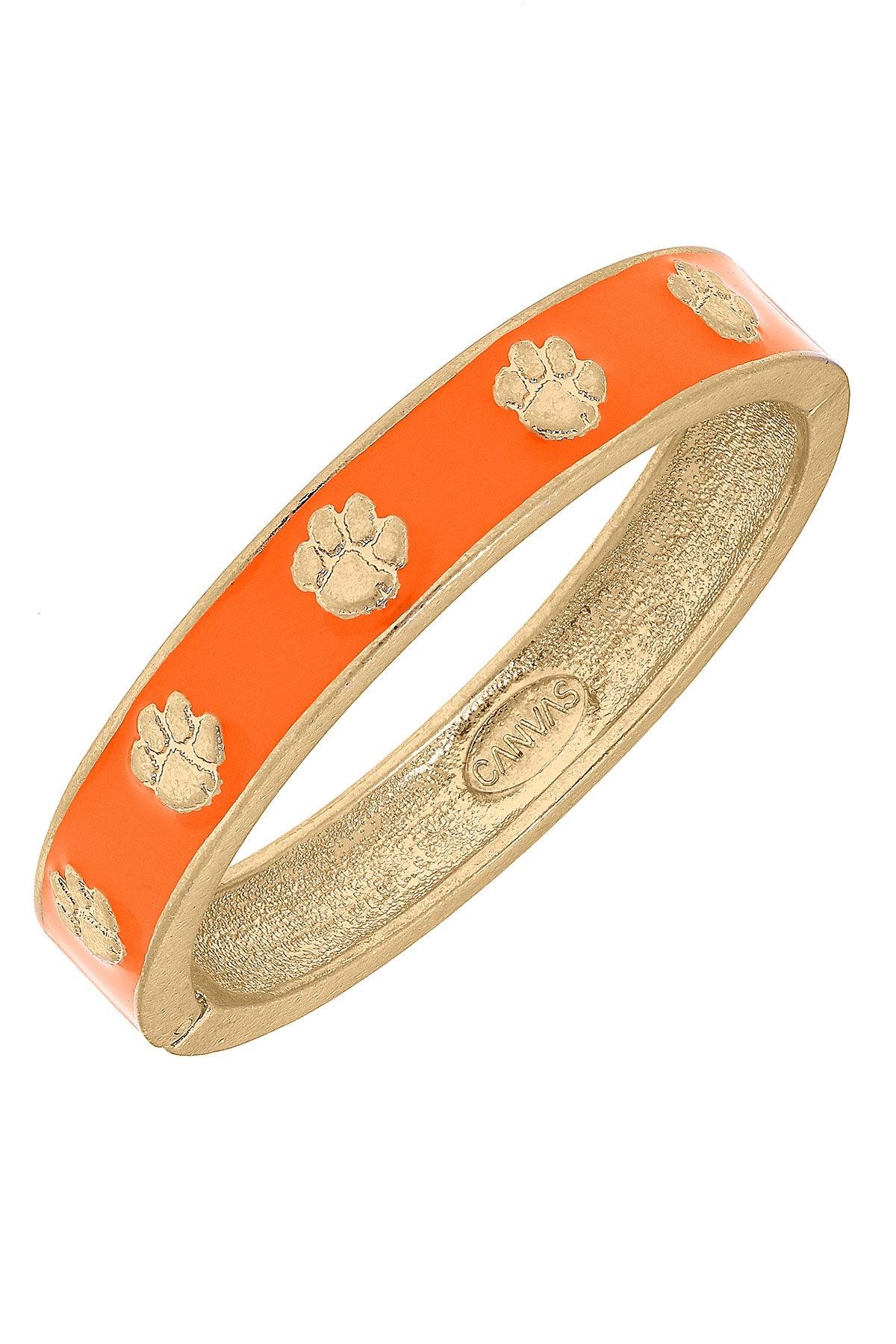 Canvas College Enamel Hinge Bangle