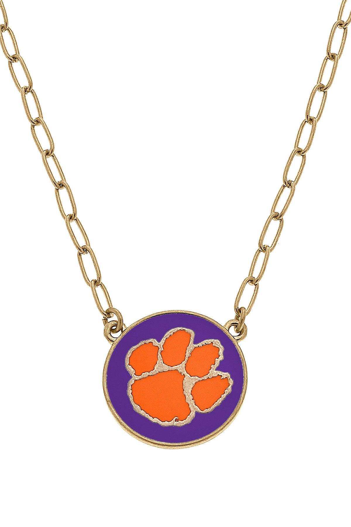 College Enamel Pendant Necklace