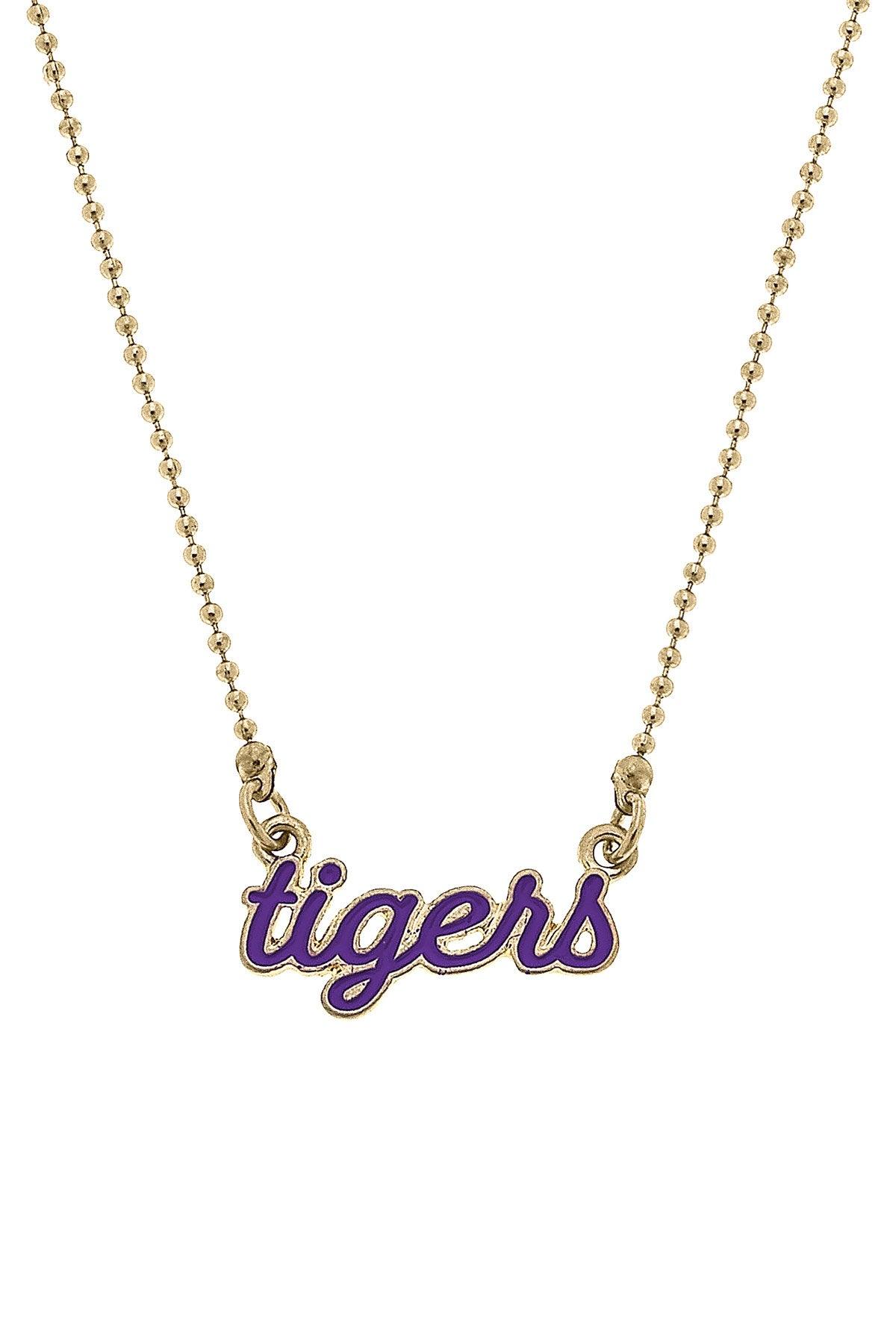 Canvas Script Necklace