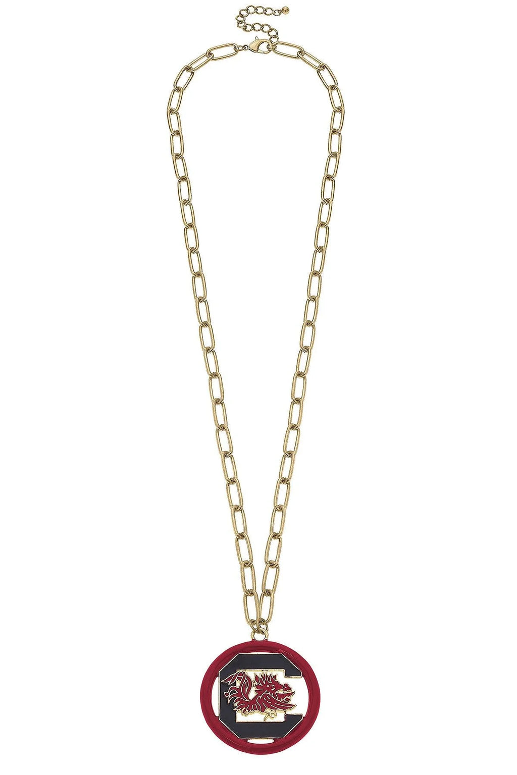 Long Logo Medallion Necklace