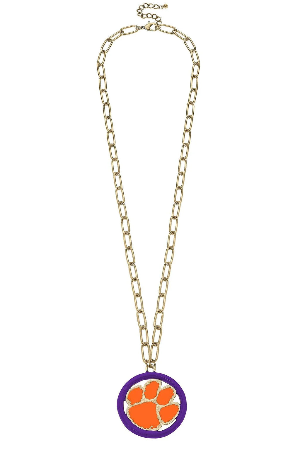Long Logo Medallion Necklace