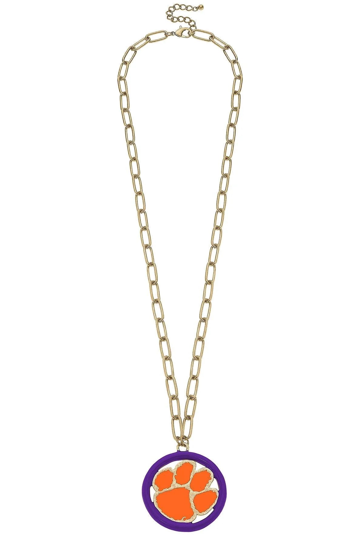 Long Logo Medallion Necklace