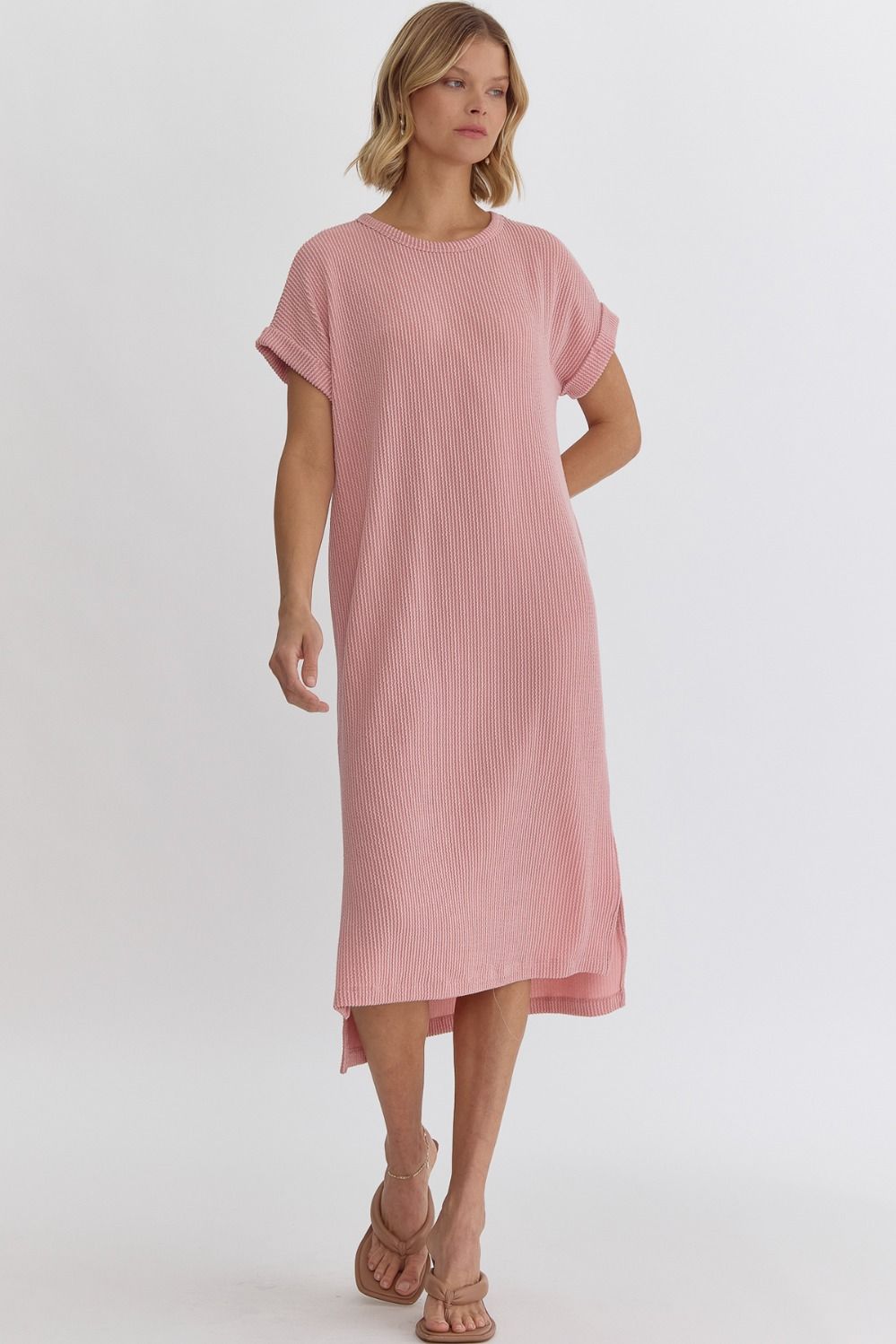 Ribbed T-Shirt Midi Dress