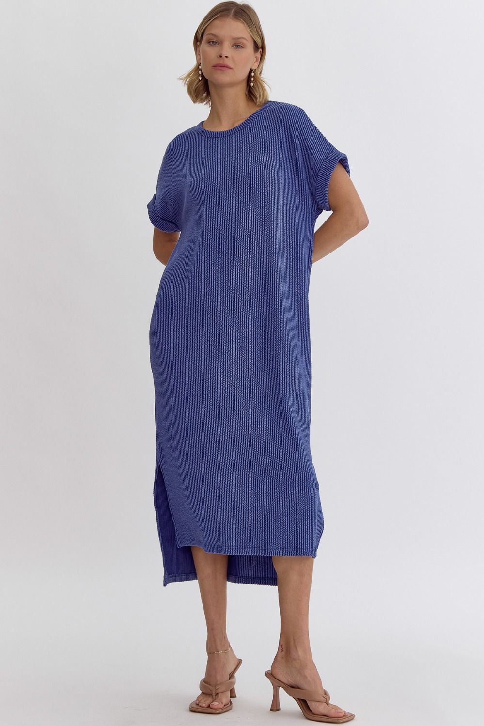 Ribbed T-Shirt Midi Dress