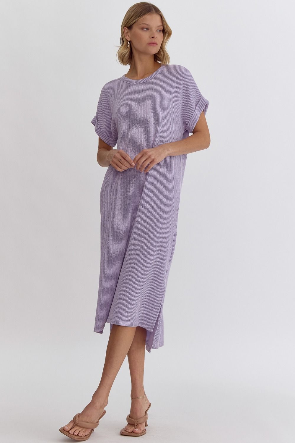 Ribbed T-Shirt Midi Dress