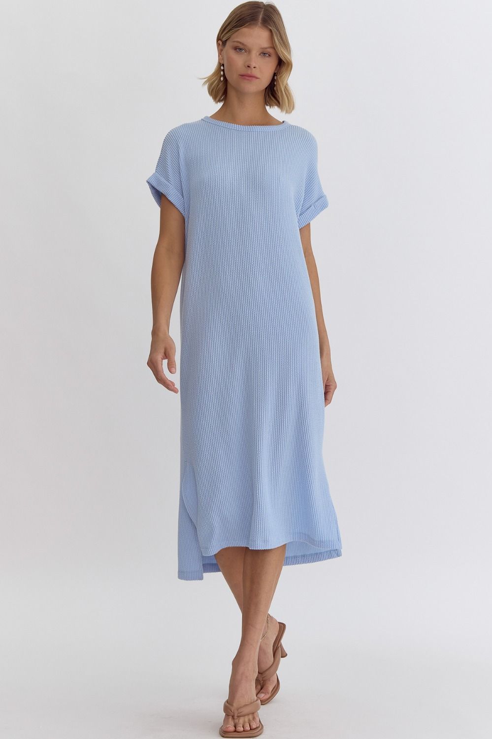 Ribbed T-Shirt Midi Dress