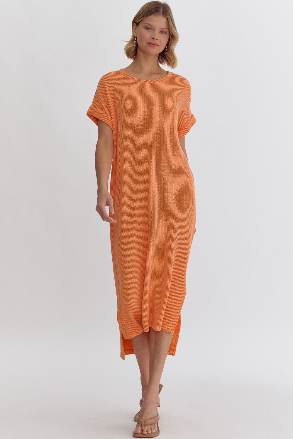 Ribbed T-Shirt Midi Dress