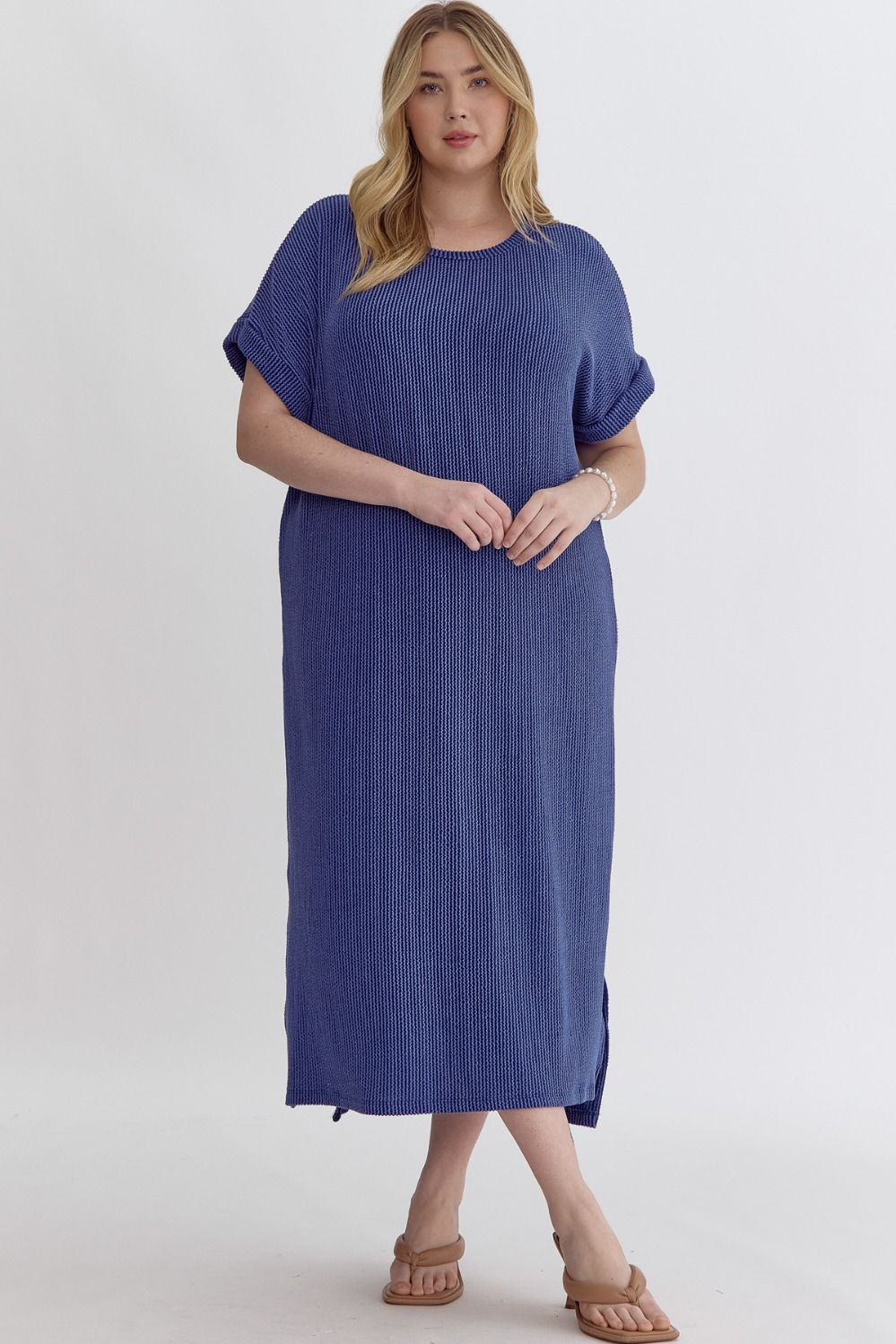 Ribbed T-Shirt Midi Dress