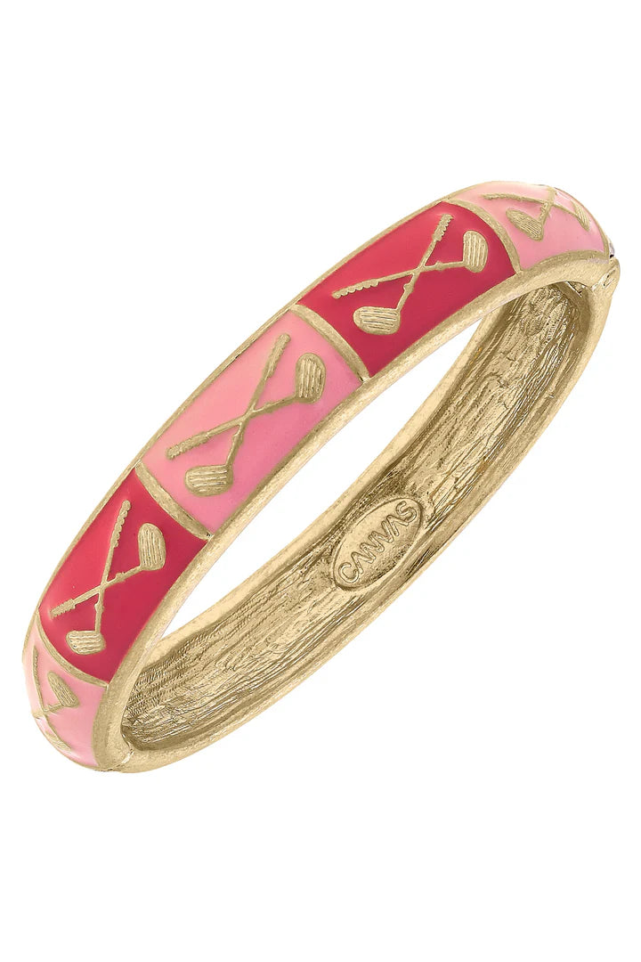 Elena Golf Sculpted Hinge Bangle