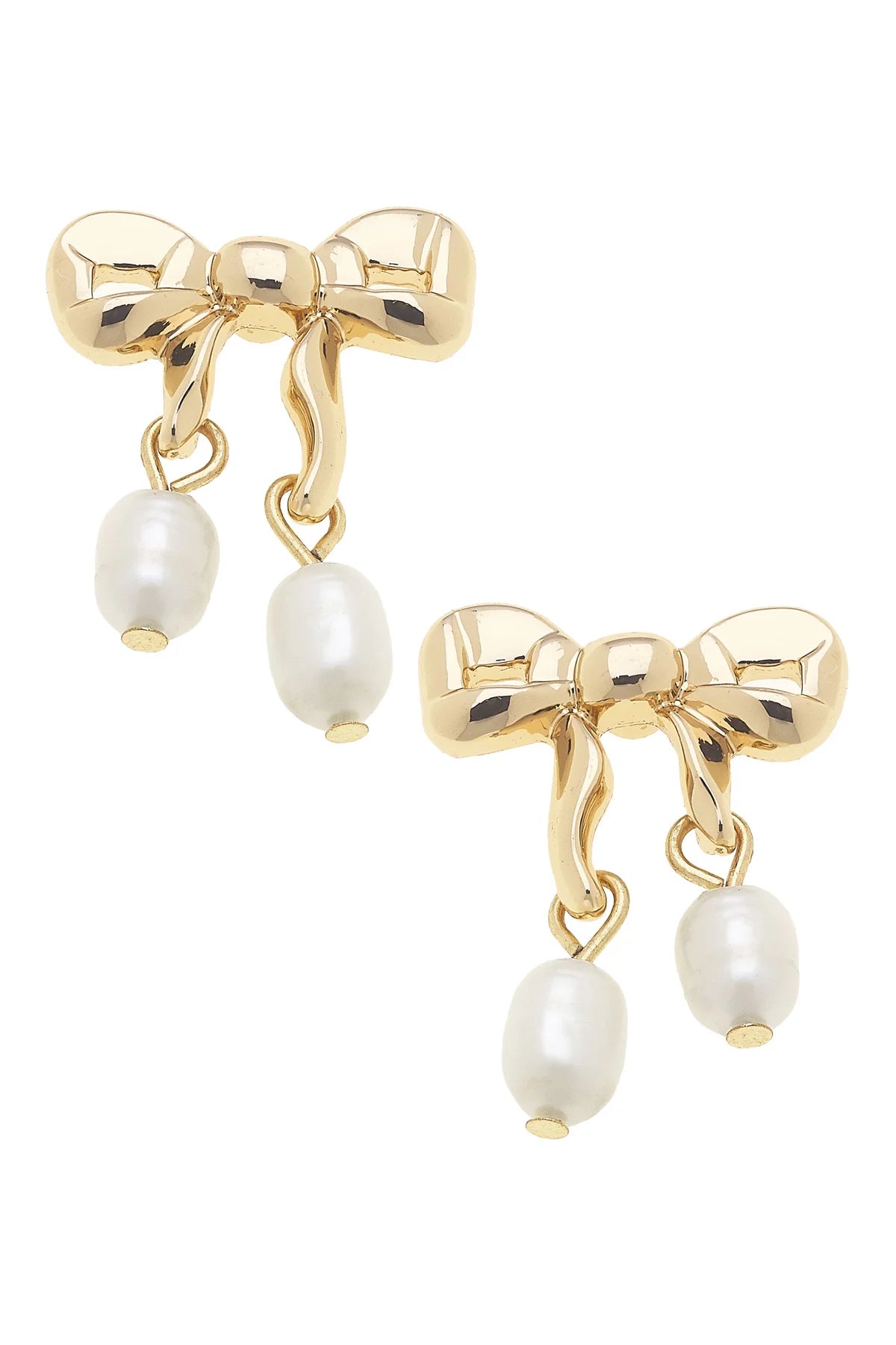 Tessa Pearl Bow Stud Earrings