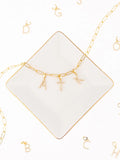 Avery Initial charm-Pearl