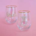 Stemless Wine Glass Bride Edition