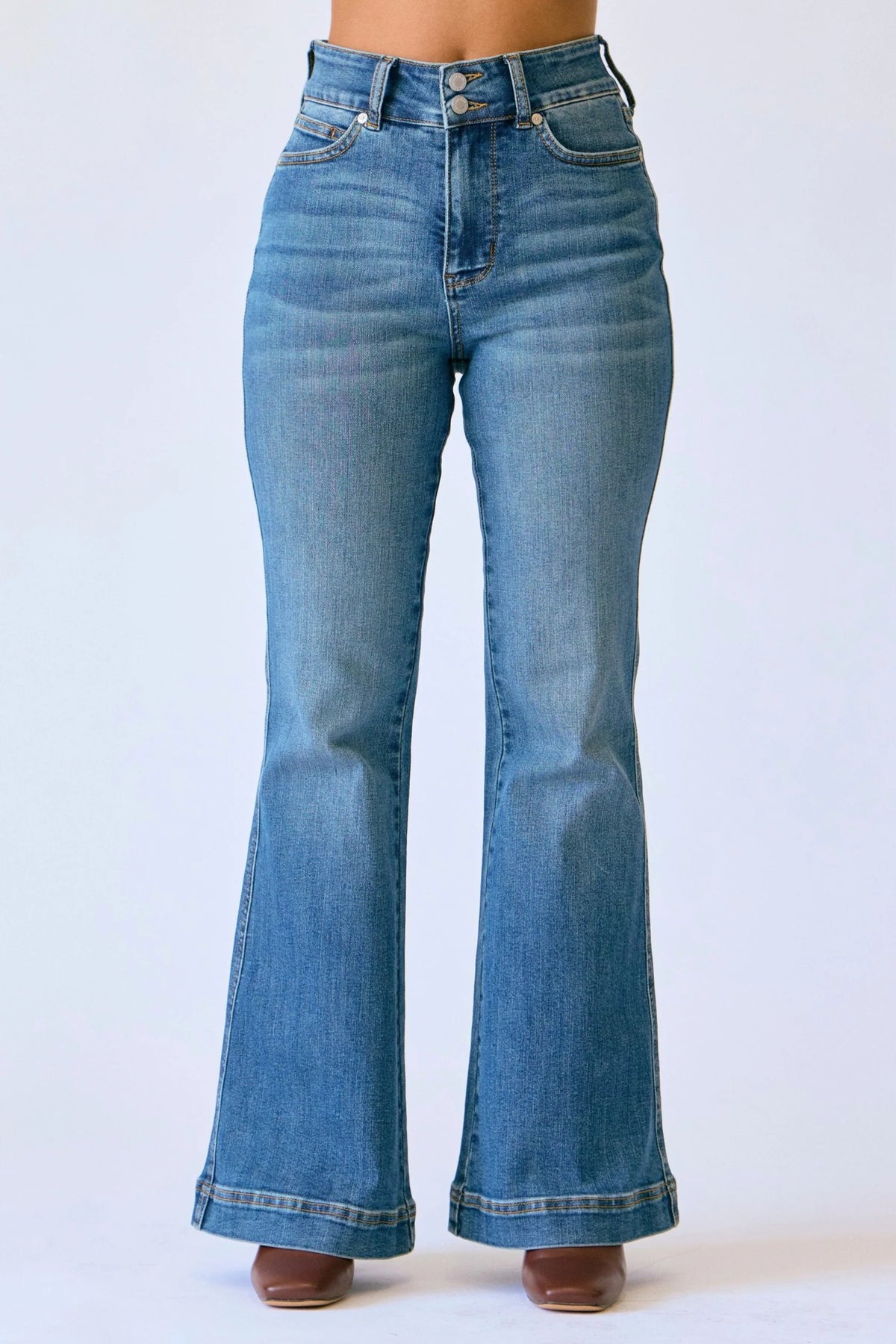 HW Petite Flare Tummy Control Double Button