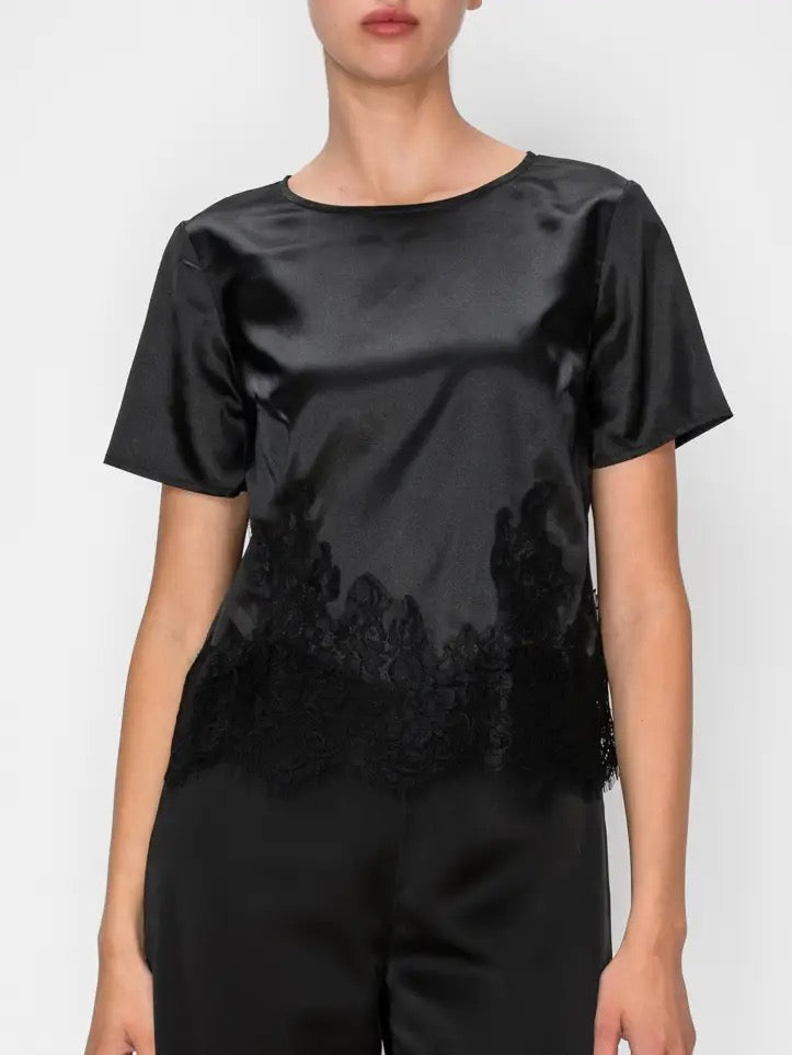 Scallop Eyelash Lace Top