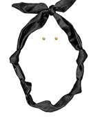 Solid Color Scarf Necklace
