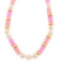 Rondelle & Pearl Neckalce