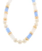Rondelle & Pearl Neckalce