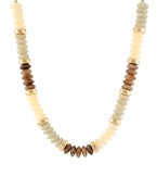 Rondelle & Gold Beaded Necklace