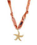 Starfish Pendant Scarf Necklace