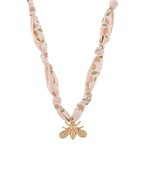 Bee Pendant Scarf Necklace