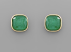 13mm Glass Square Bead Earring