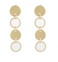 Mini Round 4 Drop Earring