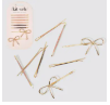 Kitsch Enamel Cloud and Bow Bobby Pins