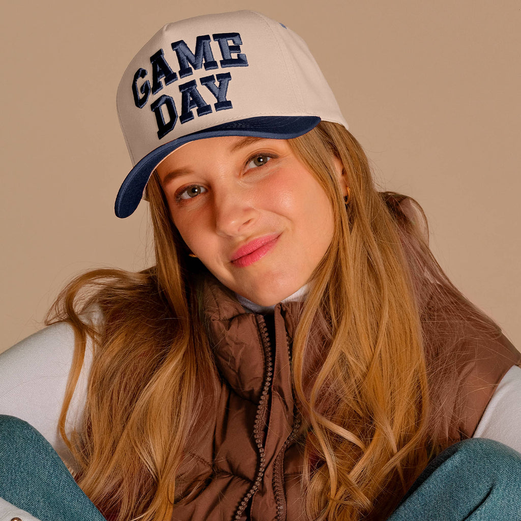 GAME DAY Embroidered Cotton Baseball Cap