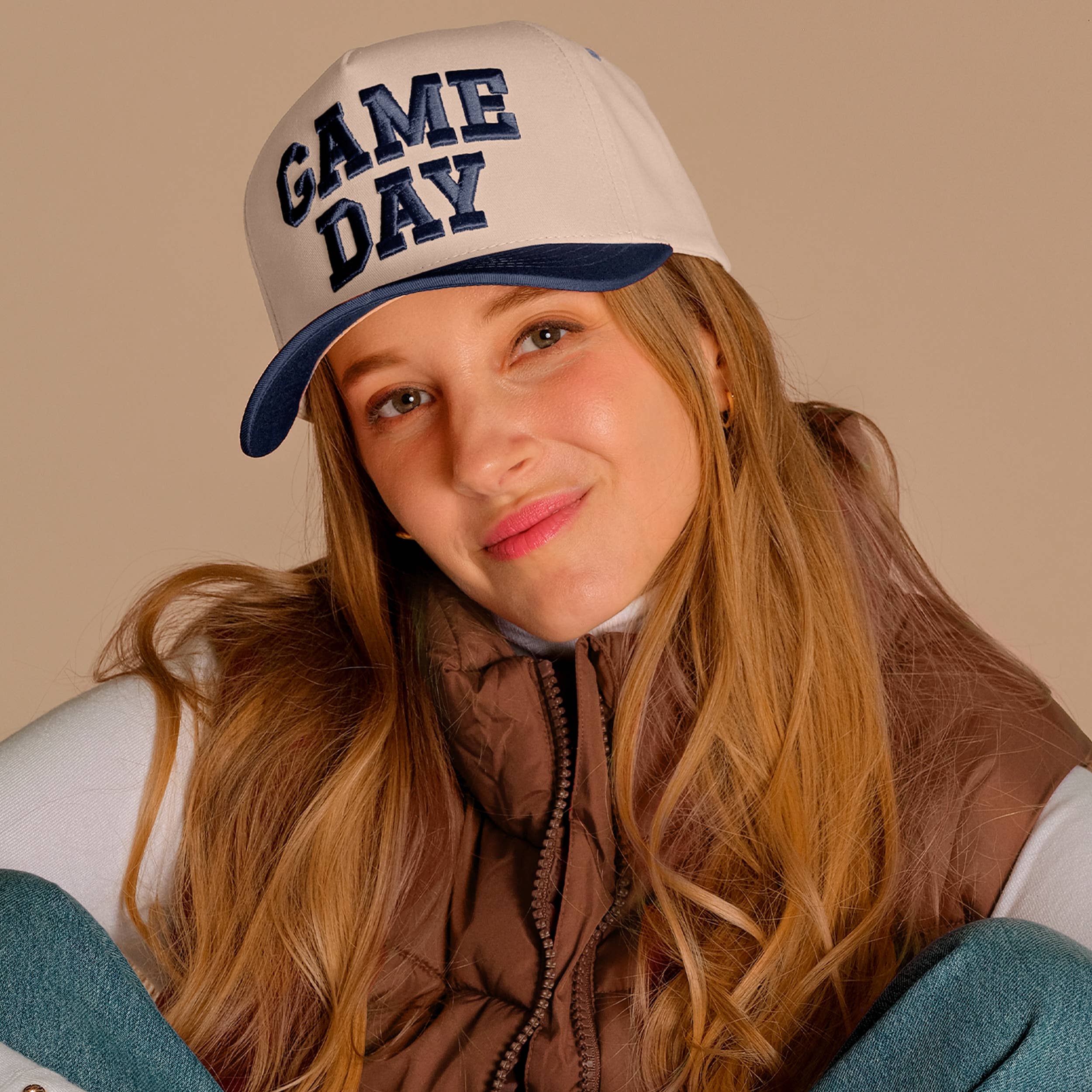 GAME DAY Embroidered Cotton Baseball Cap