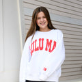 Girlie Girl Originals - Lulu Mac Sweatshirt White/Red - Puff