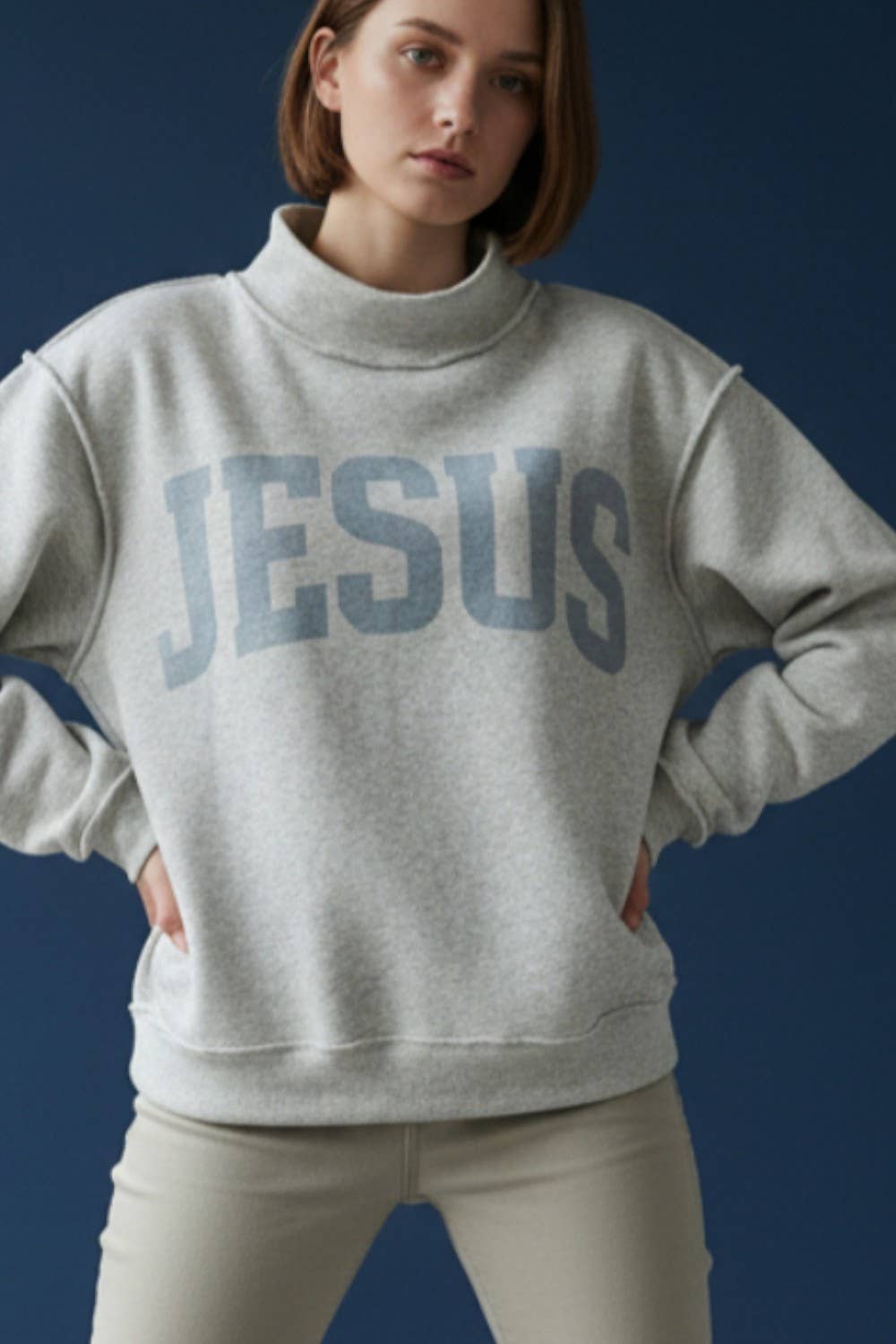 'JESUS & GOD IS GOOD' Reversible Sweatshirt