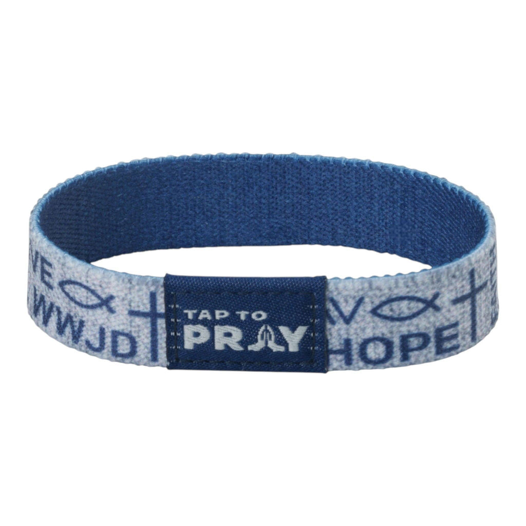 Versible - Tap To Pray® Wristband – Symbols of Faith - Navy