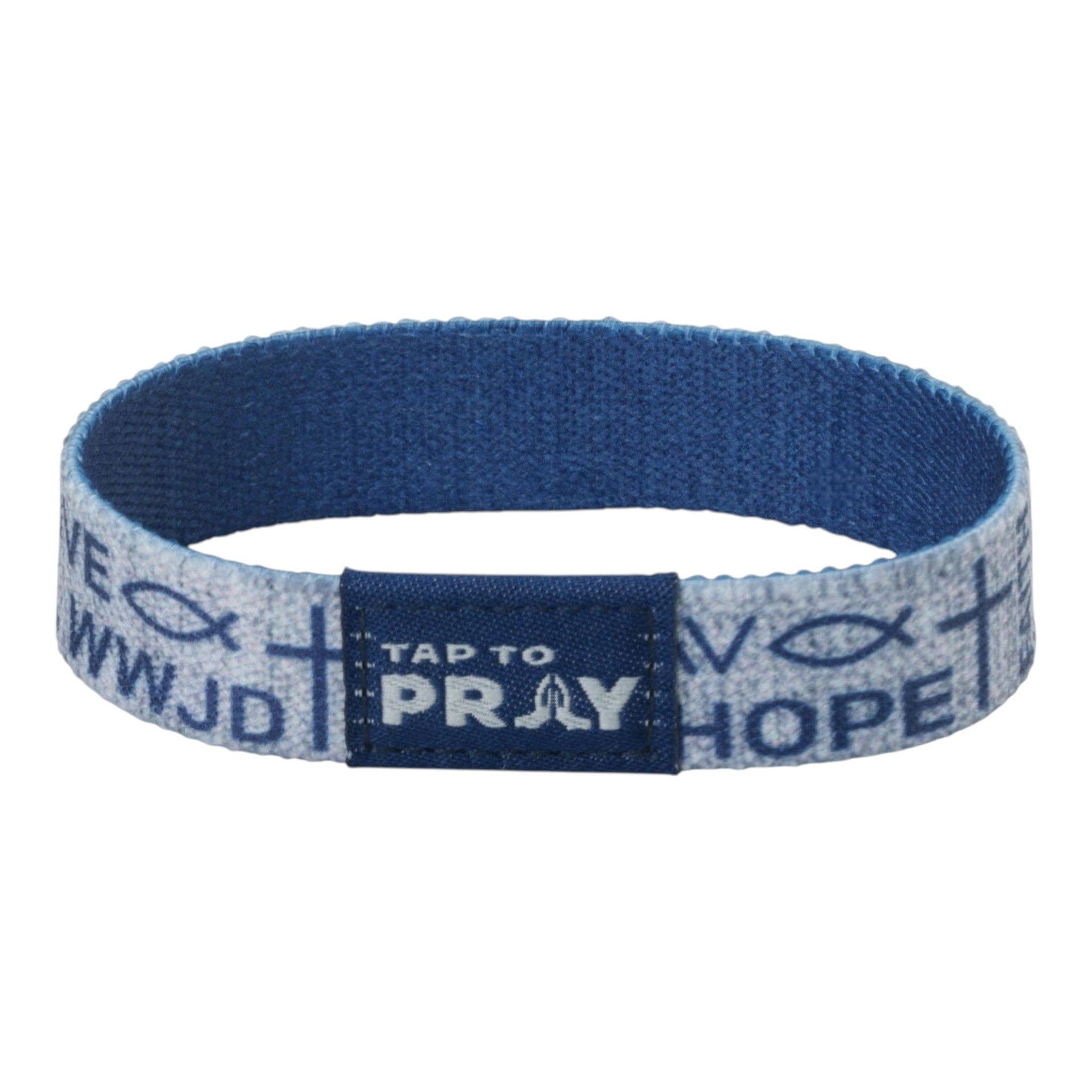 Versible - Tap To Pray® Wristband – Symbols of Faith - Navy