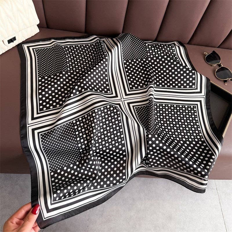 Sheer Trend - Fashion Print Square Scarf