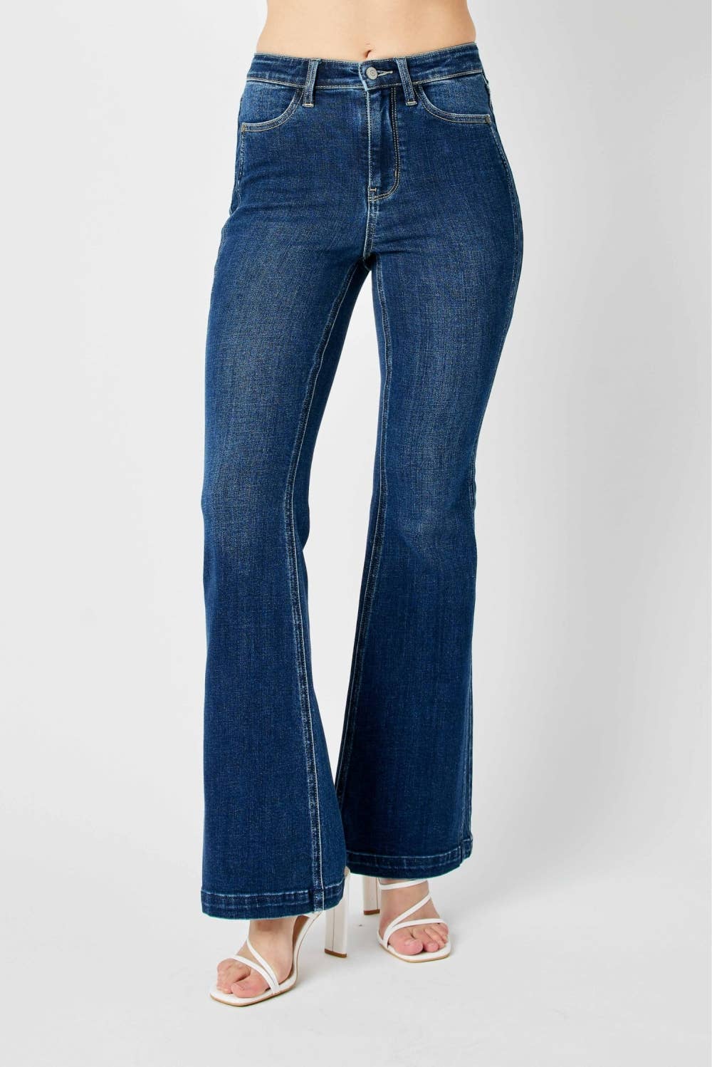HW Angled Side Seam Detail Flare