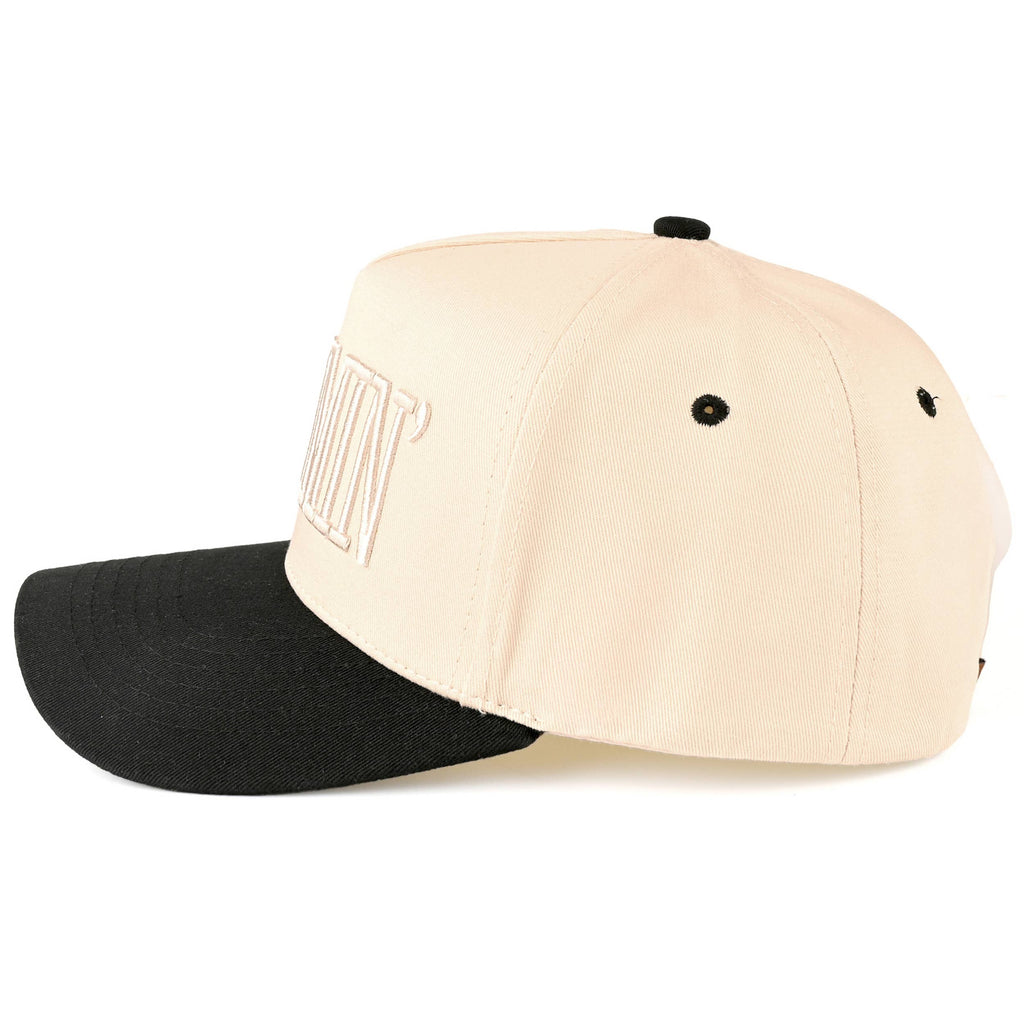 MOMMIN Letter Two Tone Trucker Cap