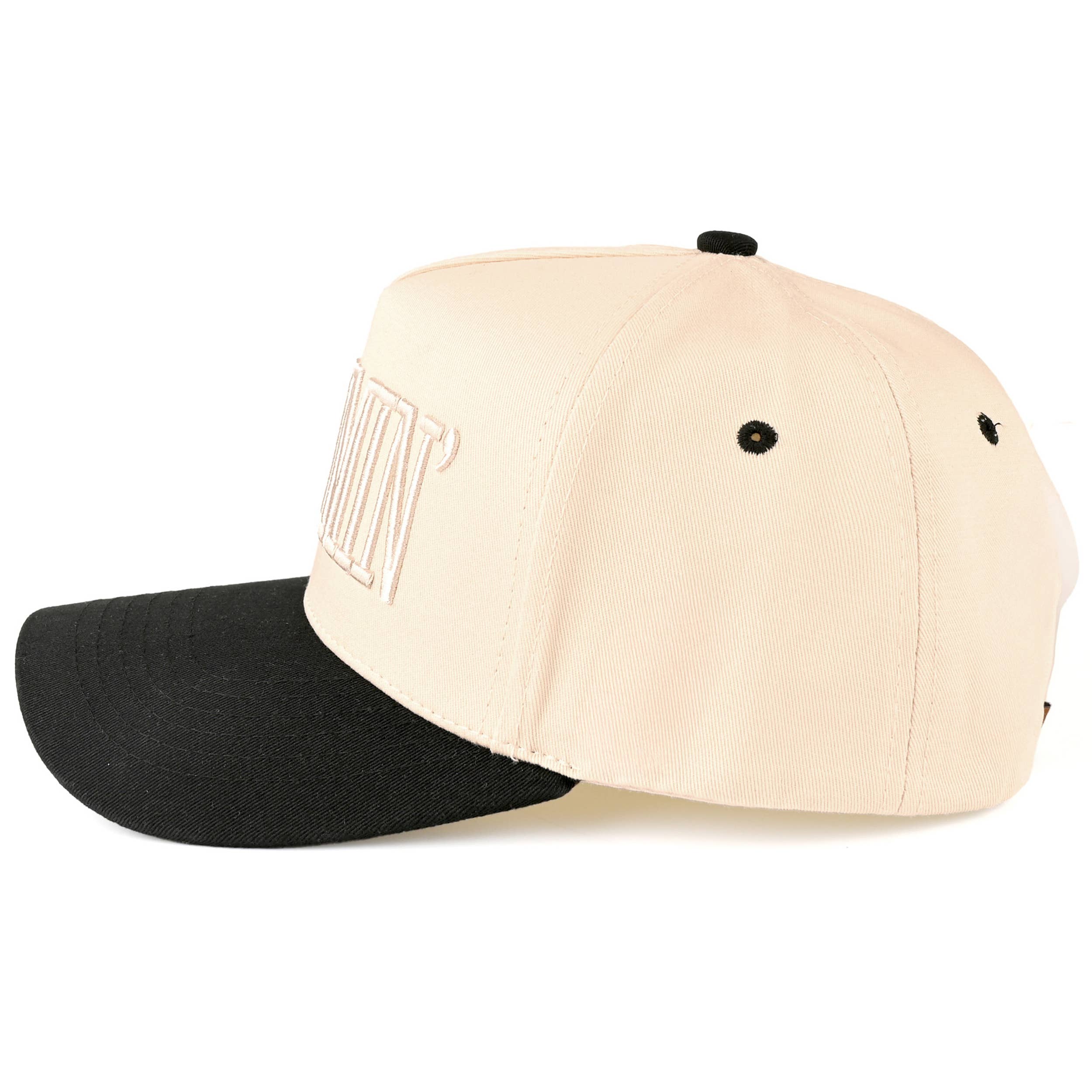 MOMMIN Letter Two Tone Trucker Cap