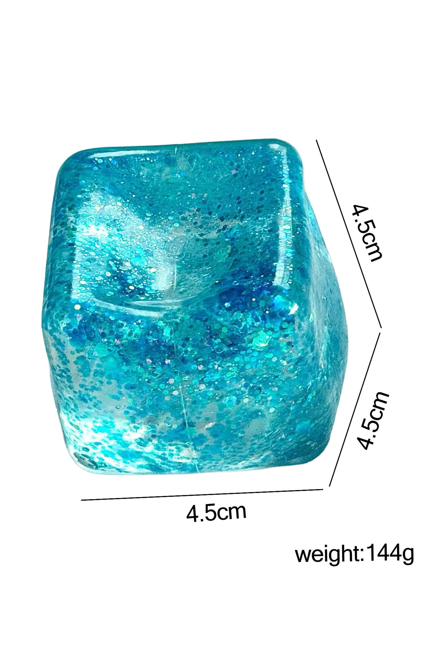 LA Society - LAS Glitter Shell Stress Relief Squish Ball Toy